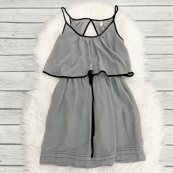 T.H.L by Hype Gray spaghetti strap mini dress - Picture 1 of 6